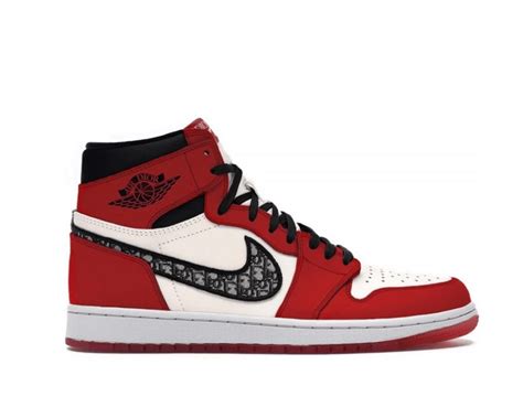 red air jordan dior